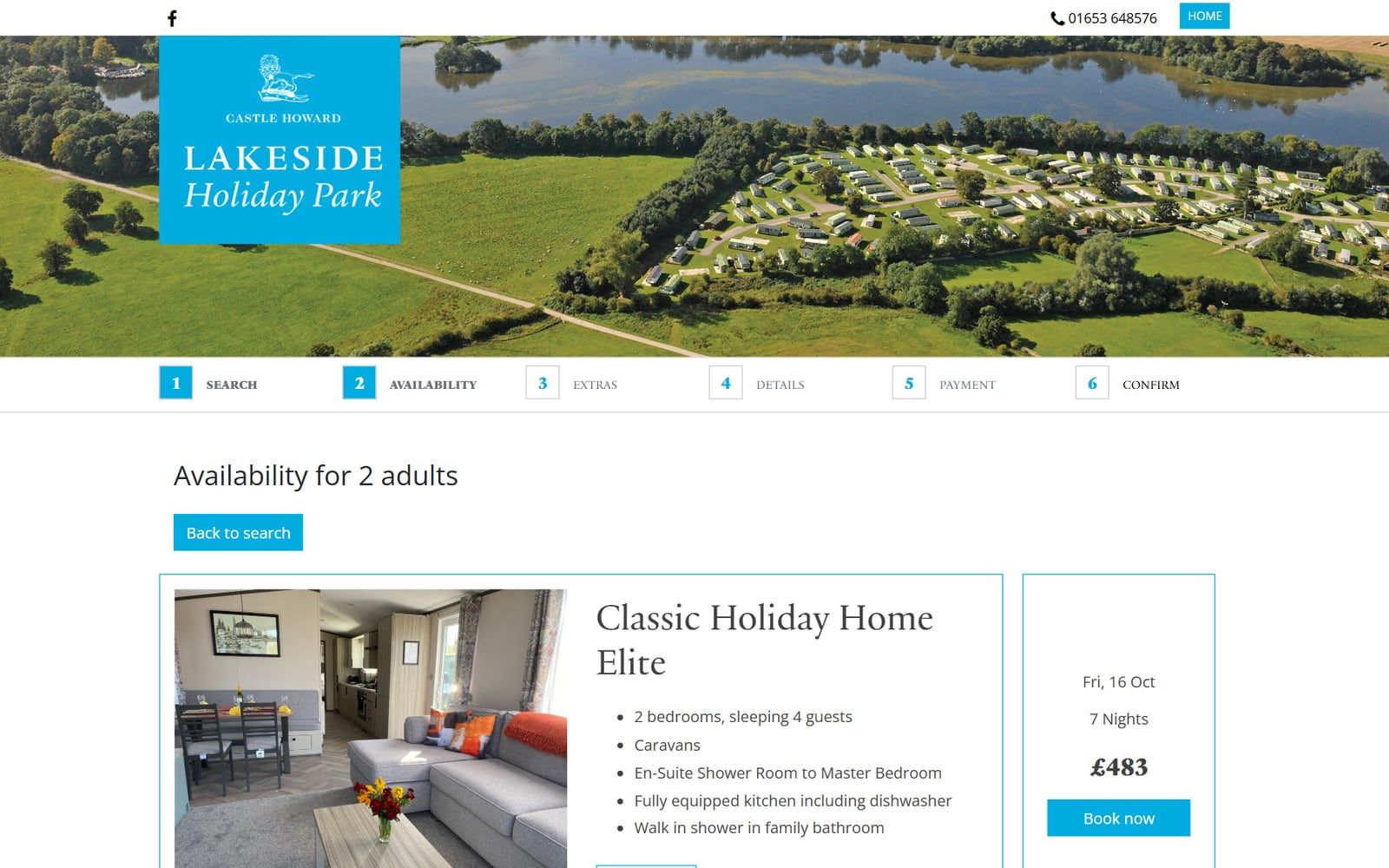 Lakeside Holiday Park at Castle Howard: holiday home availability with prices